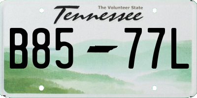 TN license plate B8577L