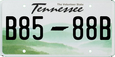 TN license plate B8588B