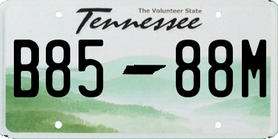 TN license plate B8588M