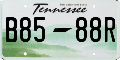 TN license plate B8588R