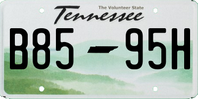 TN license plate B8595H