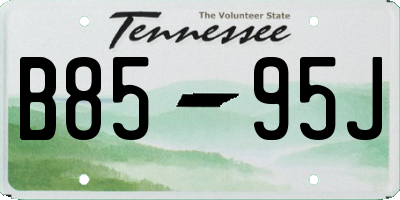 TN license plate B8595J