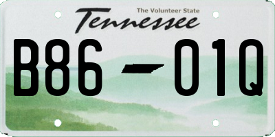 TN license plate B8601Q