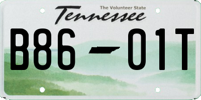 TN license plate B8601T