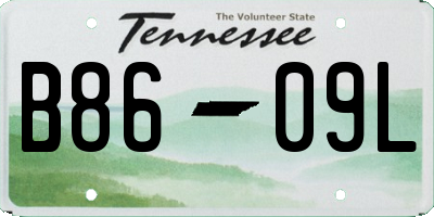 TN license plate B8609L