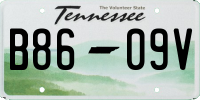 TN license plate B8609V
