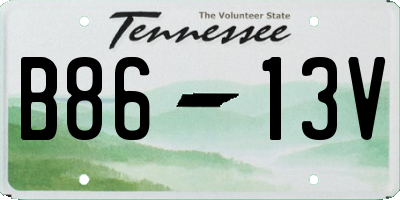 TN license plate B8613V