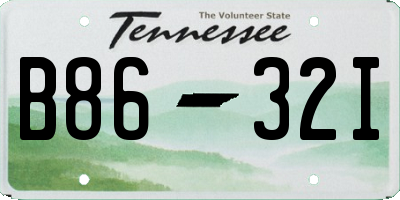 TN license plate B8632I