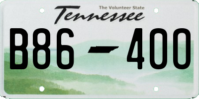 TN license plate B8640O