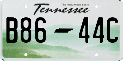 TN license plate B8644C