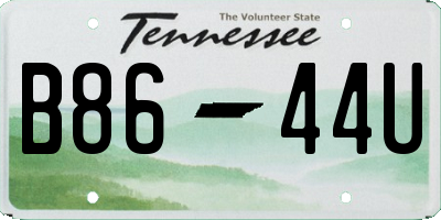TN license plate B8644U