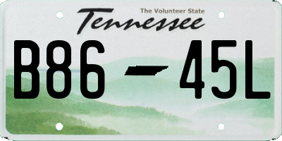TN license plate B8645L