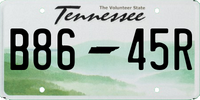 TN license plate B8645R