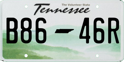 TN license plate B8646R