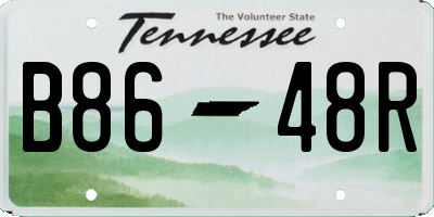 TN license plate B8648R