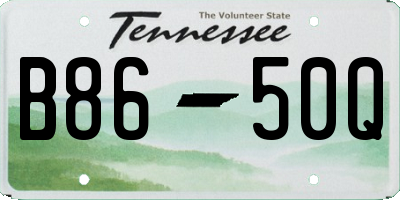 TN license plate B8650Q