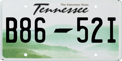 TN license plate B8652I