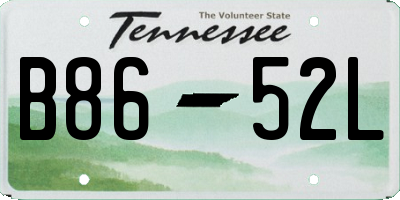 TN license plate B8652L