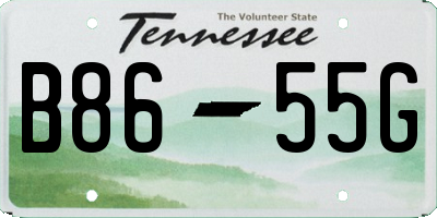 TN license plate B8655G