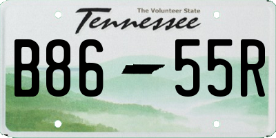 TN license plate B8655R