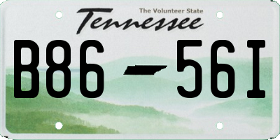 TN license plate B8656I