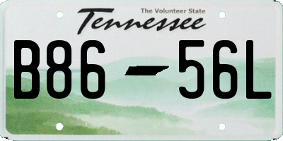 TN license plate B8656L
