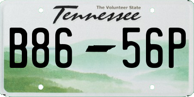 TN license plate B8656P