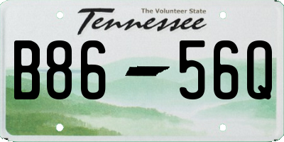 TN license plate B8656Q