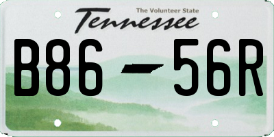 TN license plate B8656R