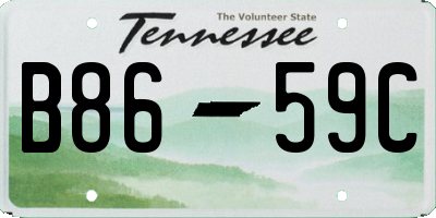 TN license plate B8659C