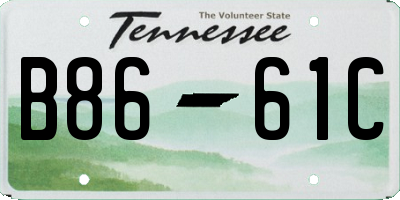 TN license plate B8661C