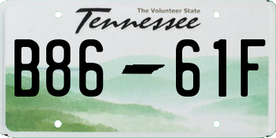 TN license plate B8661F