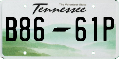 TN license plate B8661P