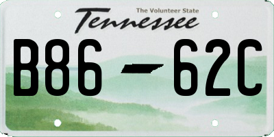 TN license plate B8662C