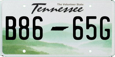TN license plate B8665G