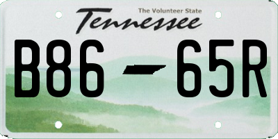 TN license plate B8665R