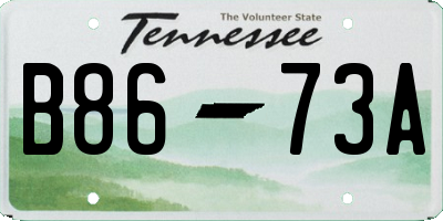 TN license plate B8673A