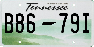 TN license plate B8679I