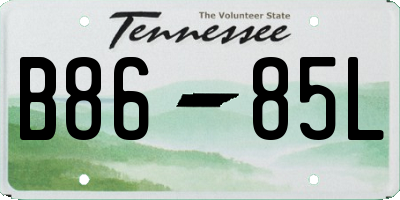 TN license plate B8685L
