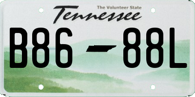 TN license plate B8688L