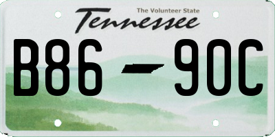 TN license plate B8690C