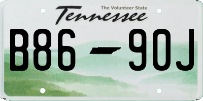 TN license plate B8690J