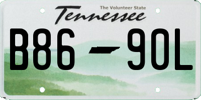 TN license plate B8690L