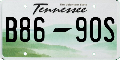 TN license plate B8690S