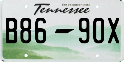 TN license plate B8690X