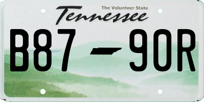 TN license plate B8790R