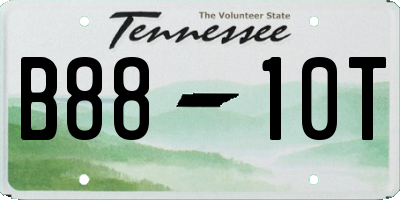 TN license plate B8810T