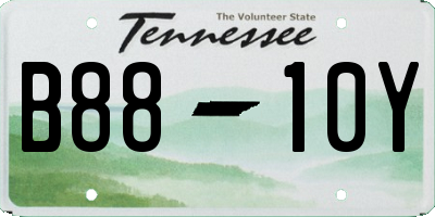 TN license plate B8810Y