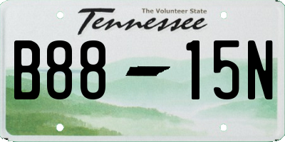 TN license plate B8815N