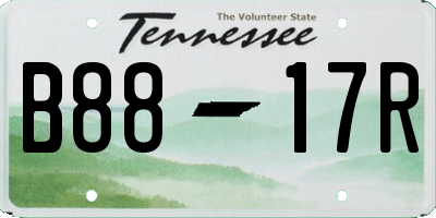 TN license plate B8817R